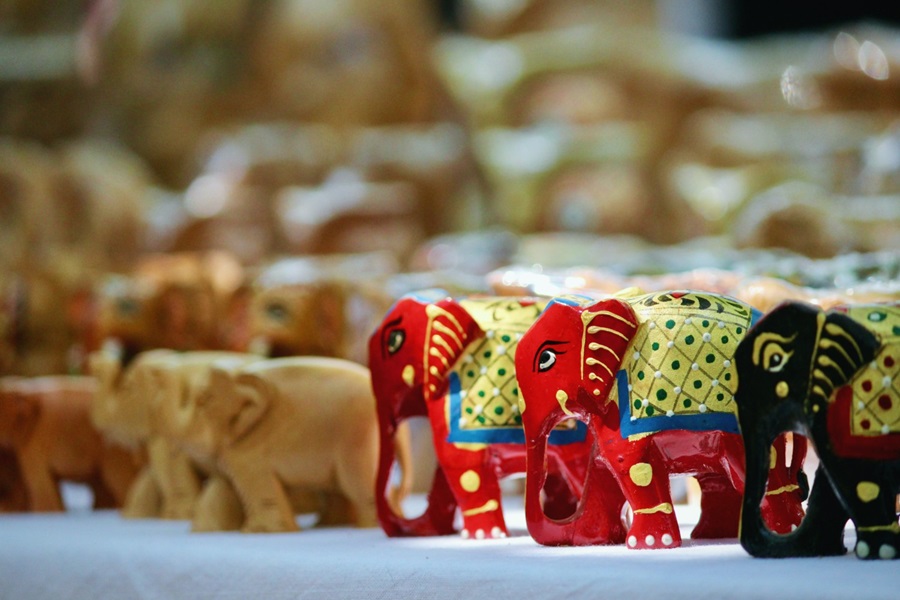 Painted elephants