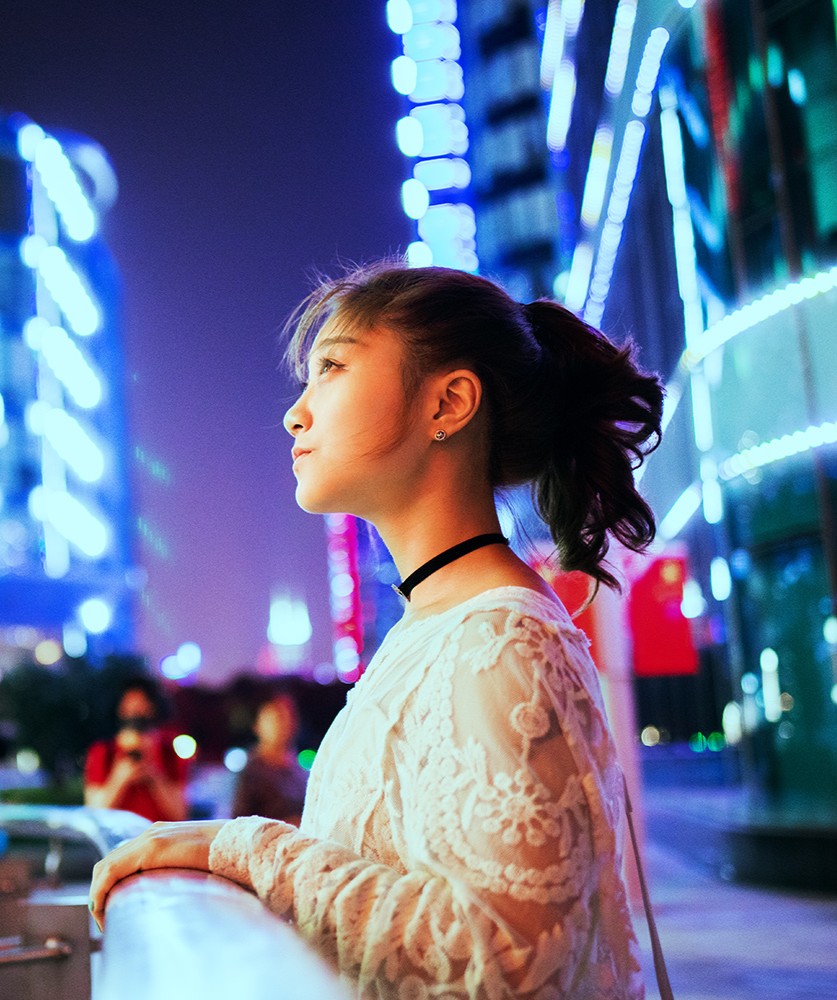 Image of a woman in the city