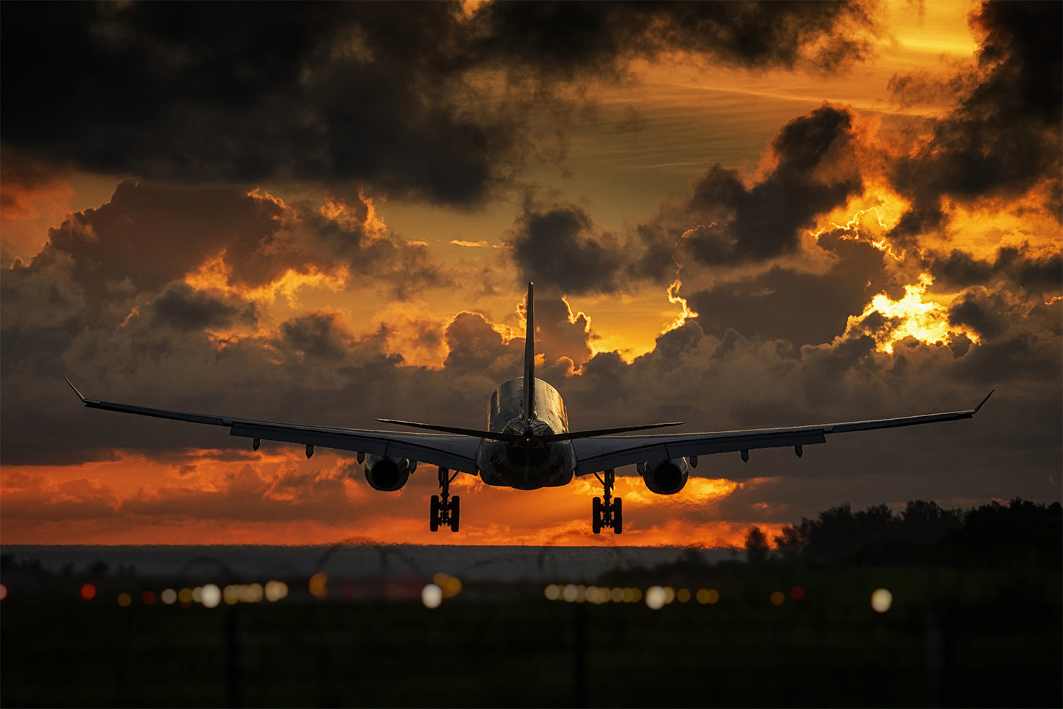 Aircraft taking off