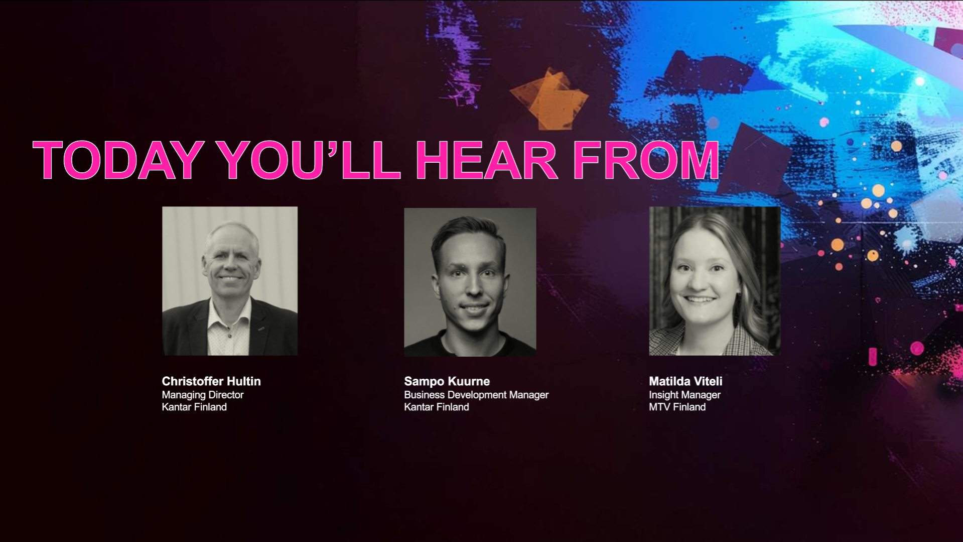 Speakers Finland