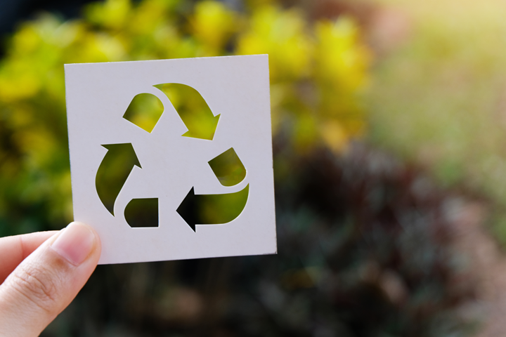 símbolo de reciclagem