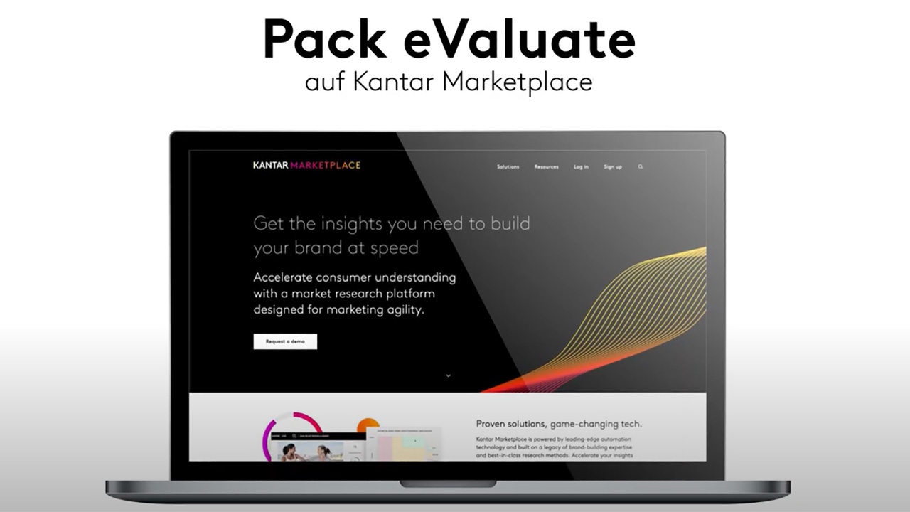 Pack eValaute auf Kantar Marketplace
