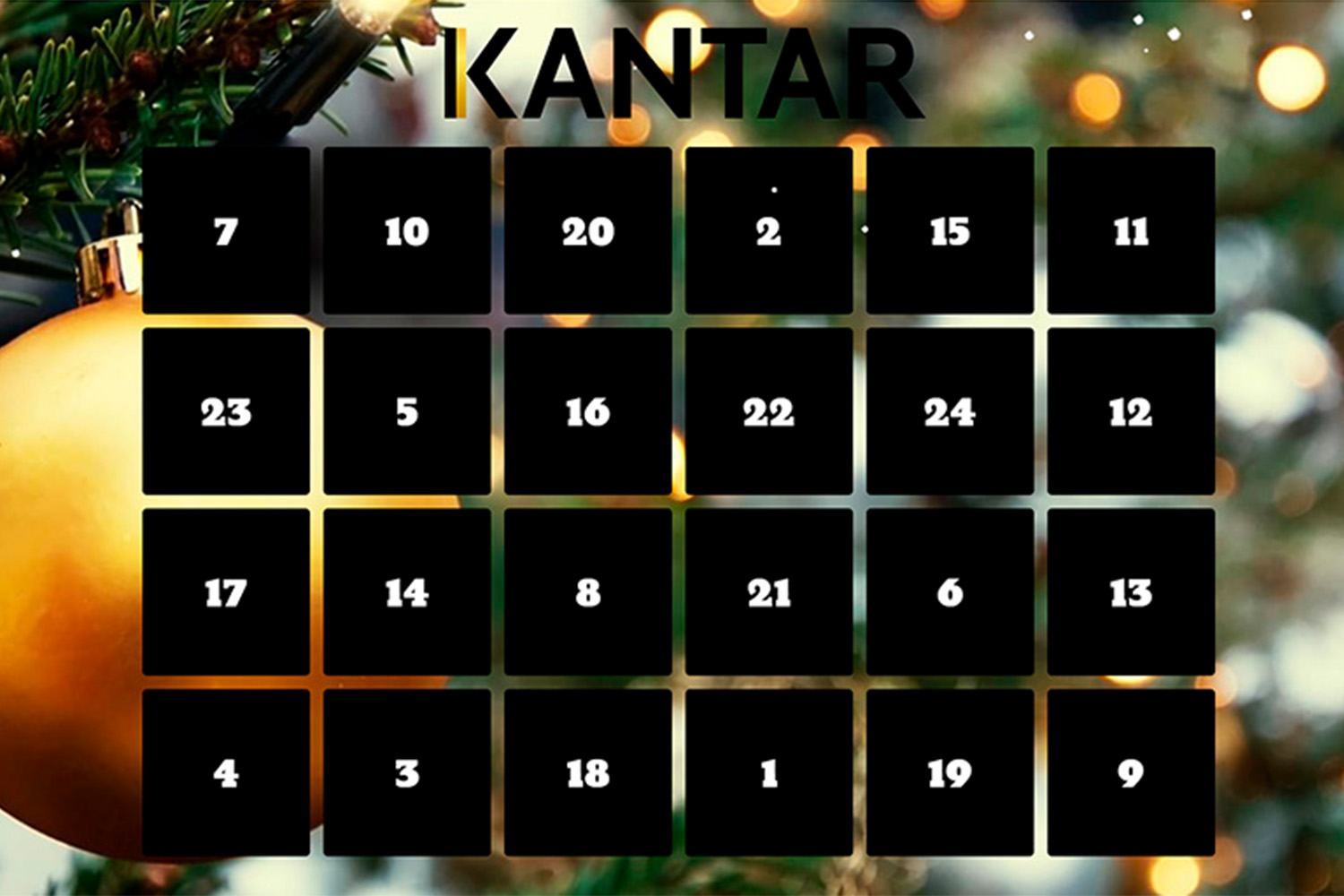 Calendario de adviento 2022 Kantar