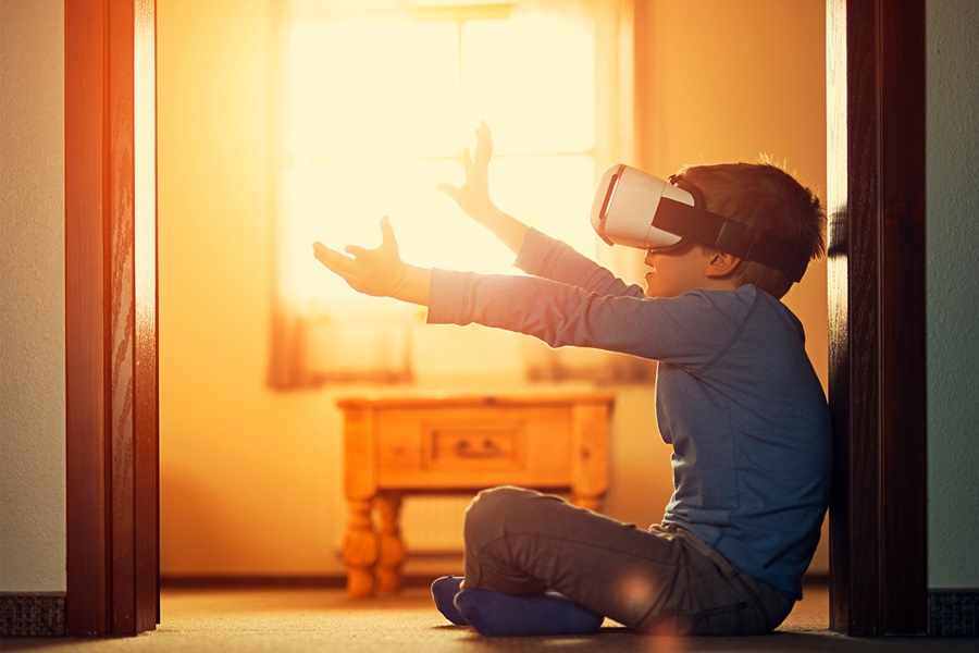 niño realidad virtual