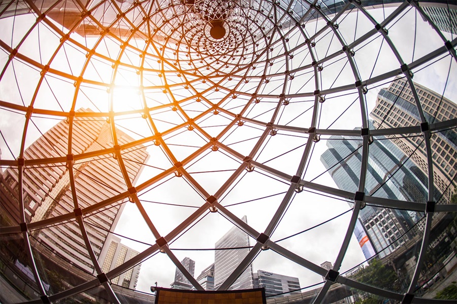 cúpula de cristal en Nueva York