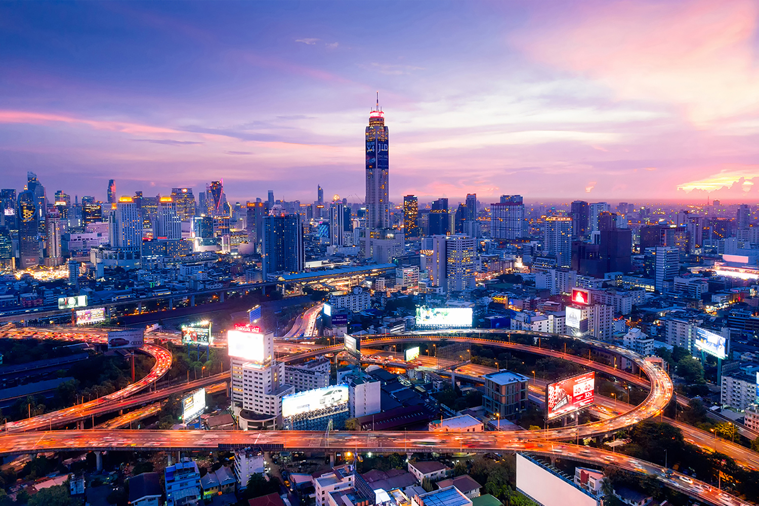 Skylike de Nueva York en el atardecer