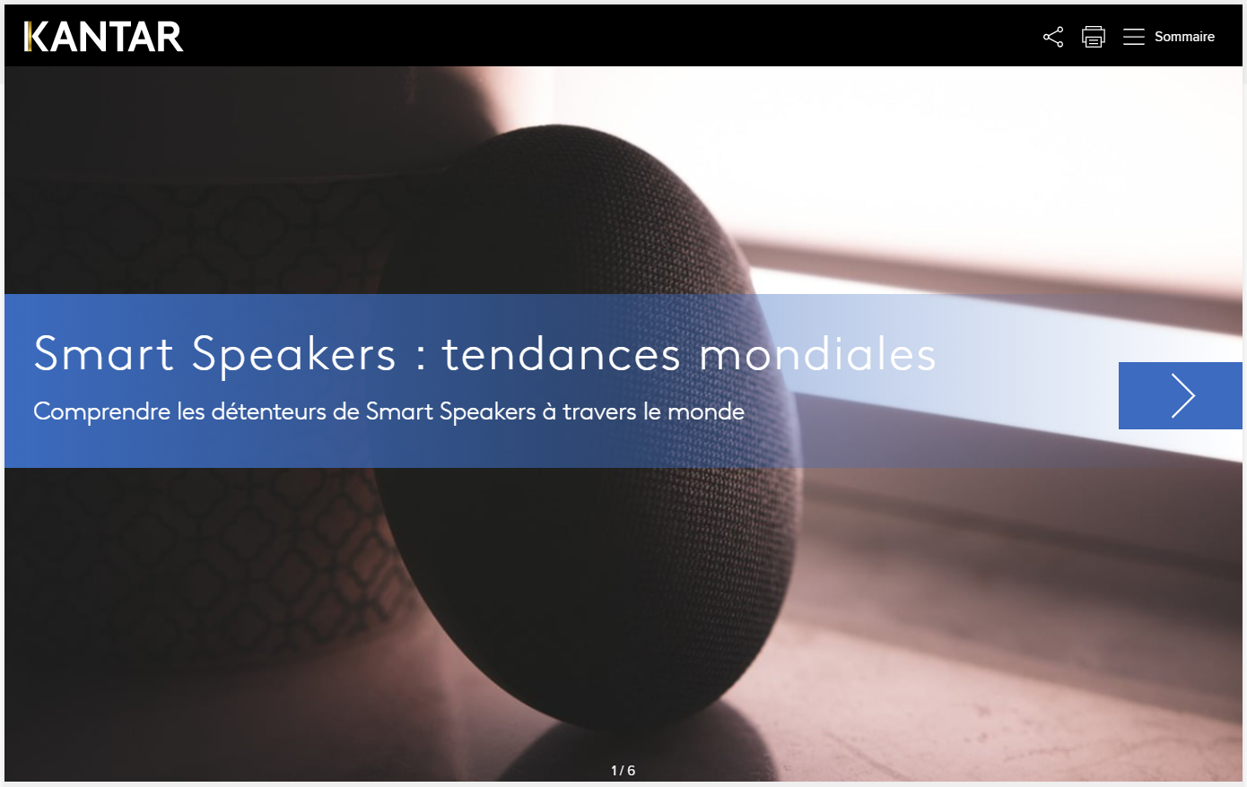 smart speakers tendances mondiales