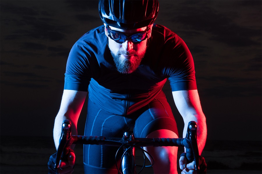 Man cycling