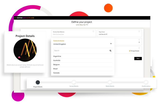 Kantar Marketplace dashboard