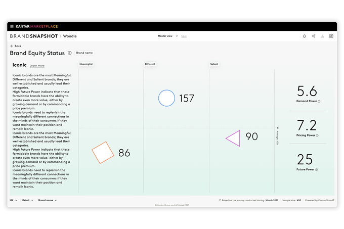 BrandSnapshot dashboard