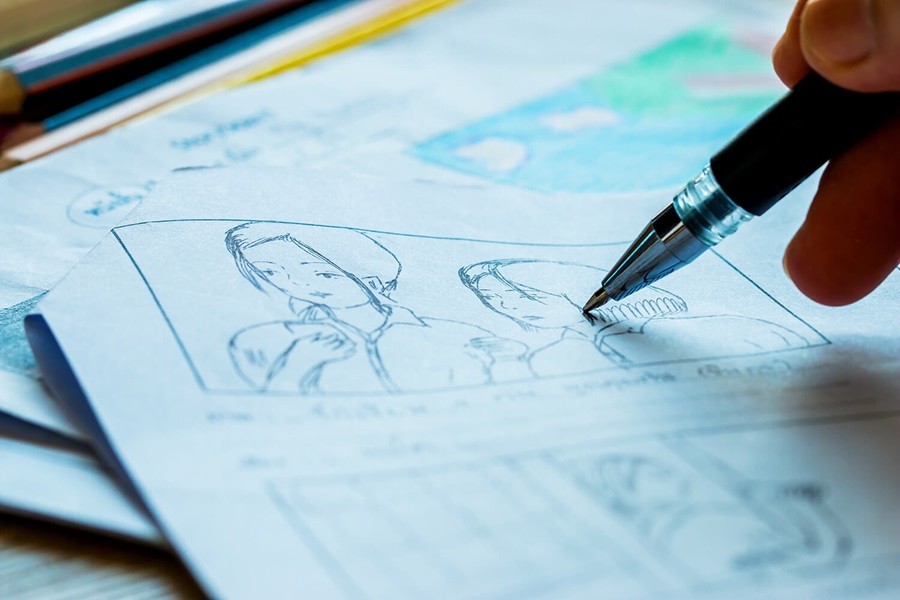 Storyboard drawing