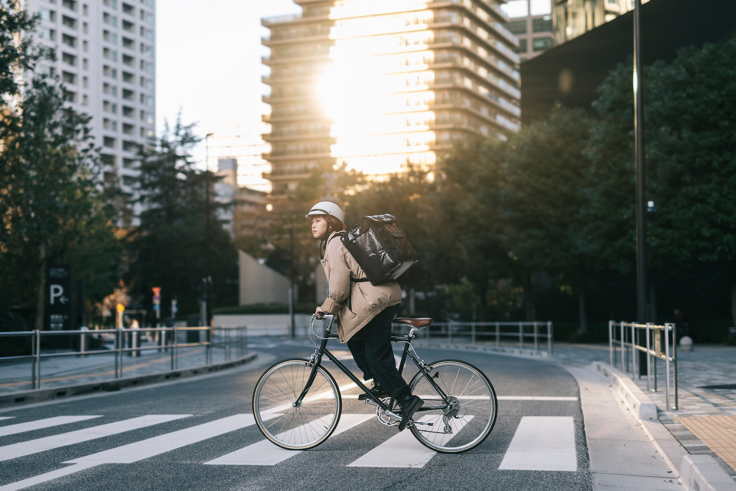 Food delivery by bike