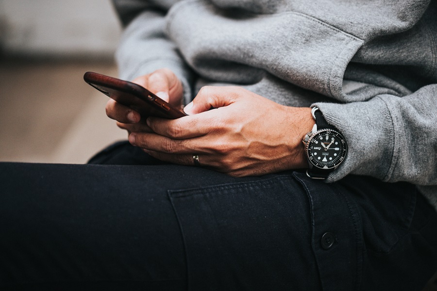 Man on phone
