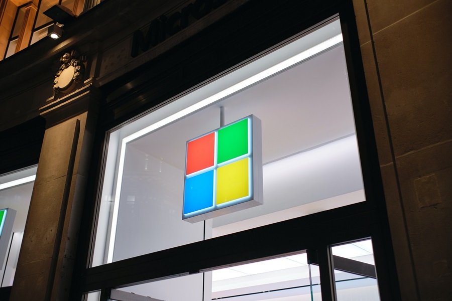 Microsoft store window