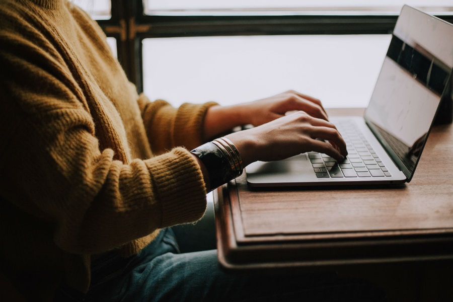 man at computer