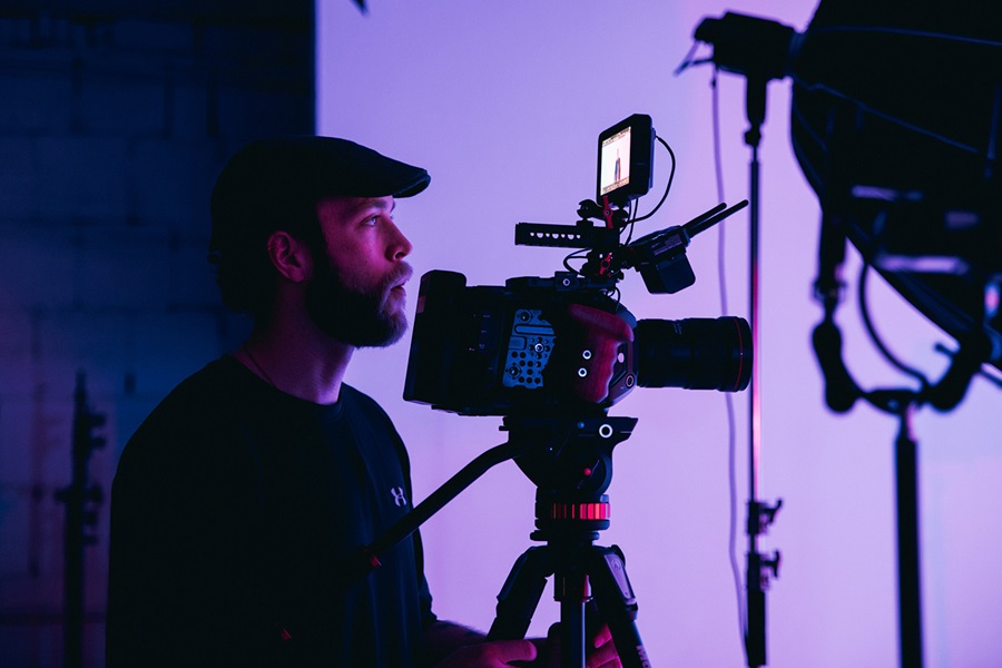 Filming video for TV or online