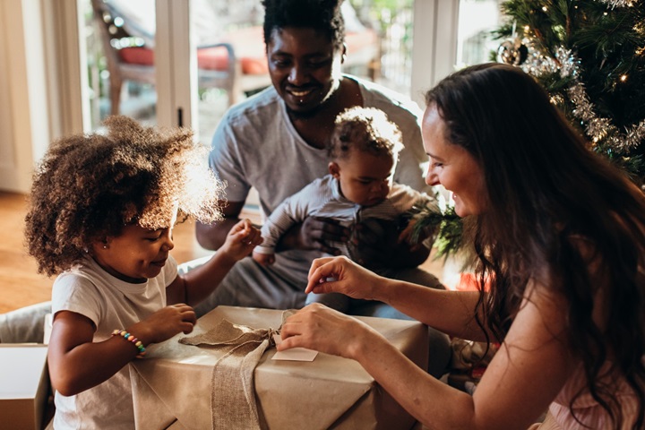 Family at Christmas