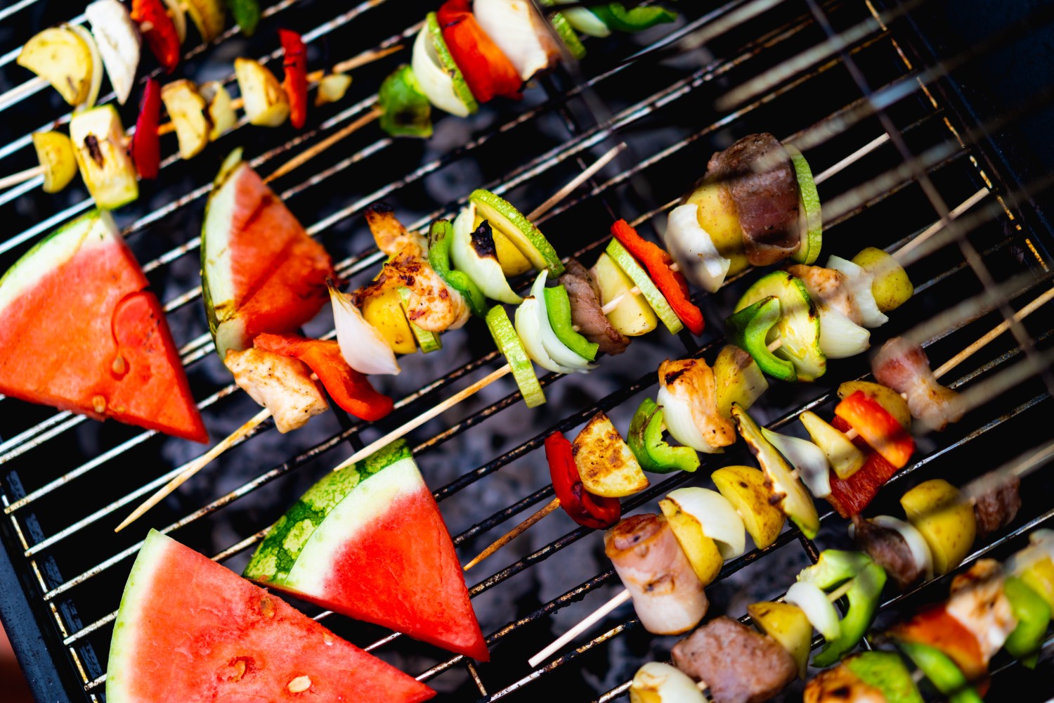 bbq vegetable skewers