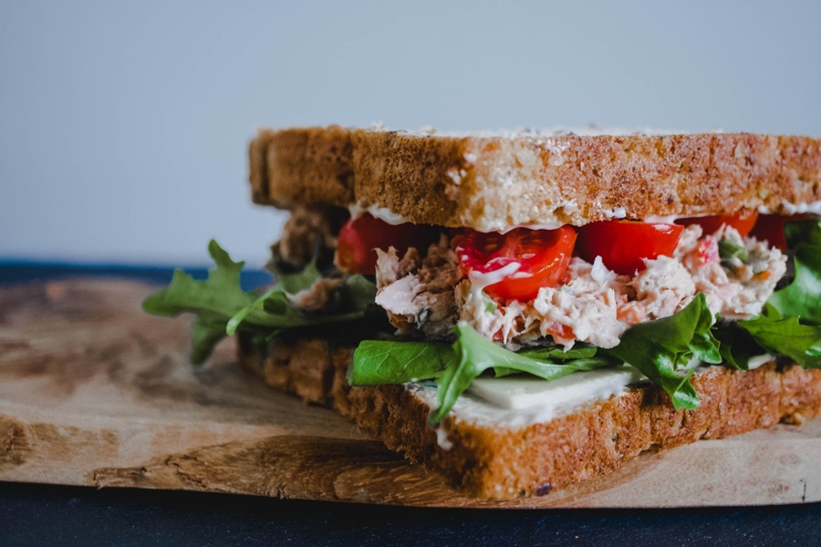 a brown bread sandwich